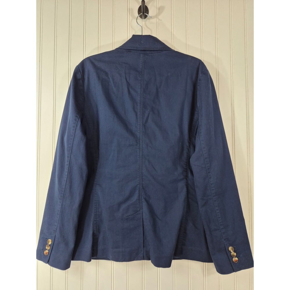 NWT LL Bean Bridgton Blazer Navy Twill Canvas Cotton Stretch 
Large  Nautical - Picture 2 of 10